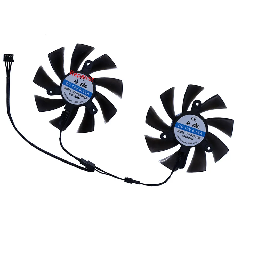 Rx 580 8Gb 2048Sp Gpu - Ventilateur de carte, refroidisseur vidéo GPU,