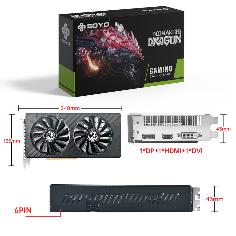 SOYO AMD RX 590 8GB Placa De c - Rtx 3070 8Gb Graphics Card avis et prix