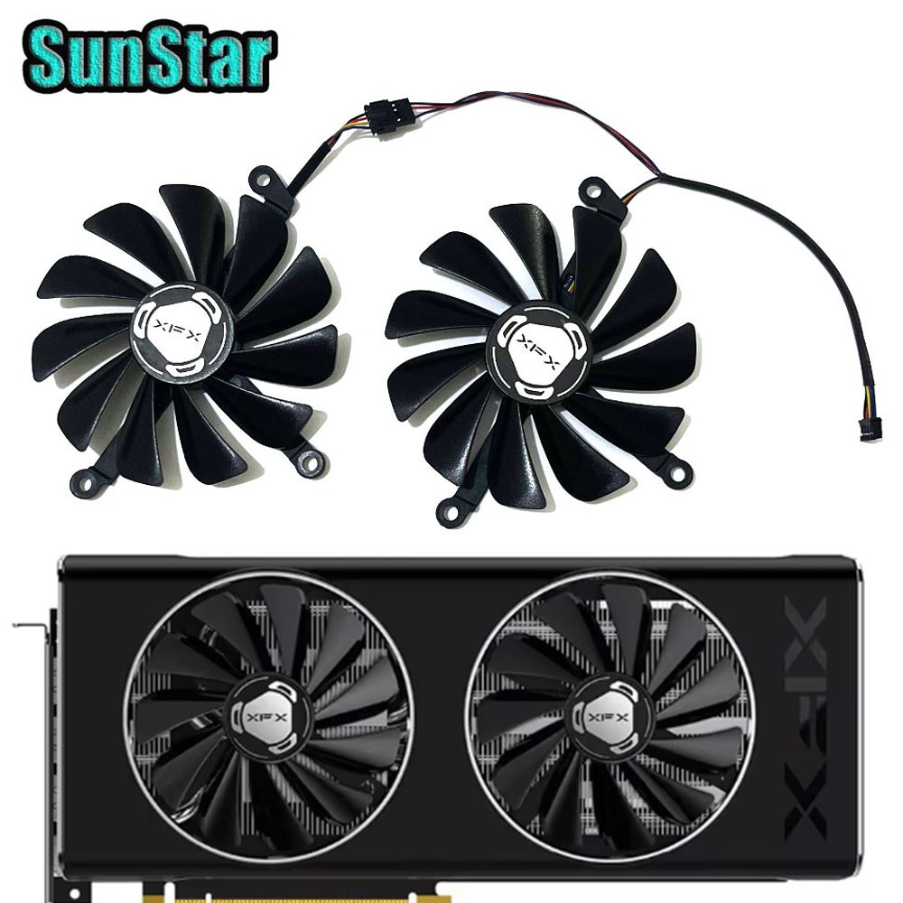 Nouveau 1 ensemble 95MM RX 570 - Rx 5700 Xt 8Gb Video Card avis et prix