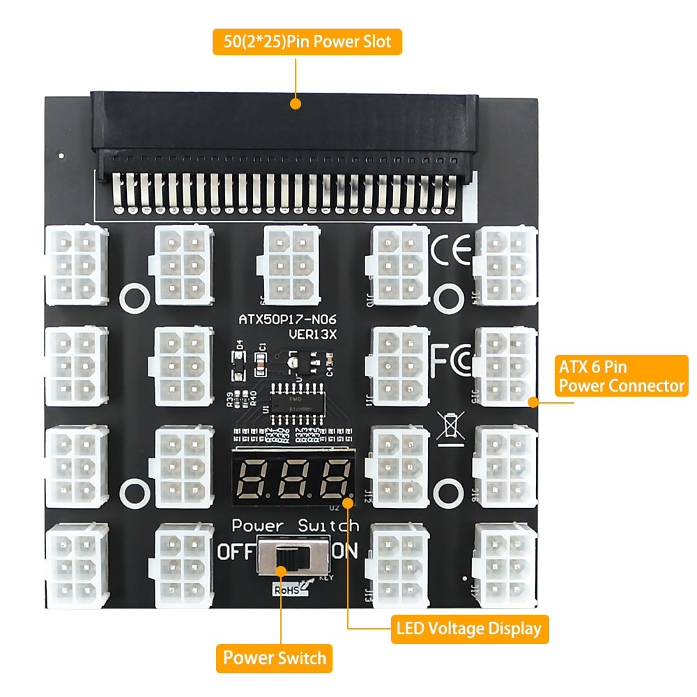 Pour DELL 750W 1100W 1600W 200 - 2400W Server Psu Breakout Board avis et prix